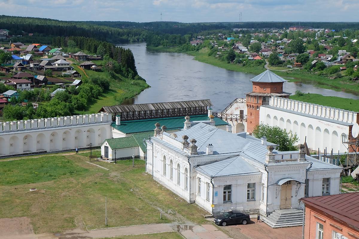 общий вид в ландшафте. Кремль, Верхотурье (Верхотурский район, Свердловская область)
