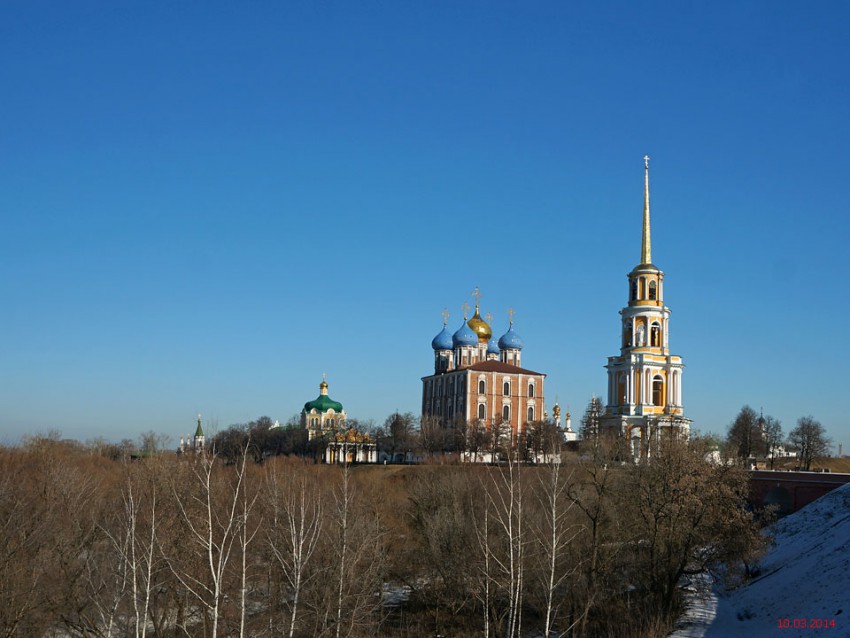 Рязань. Кремль. общий вид в ландшафте