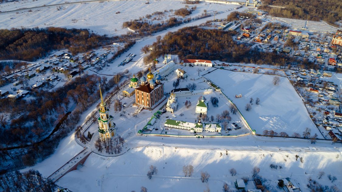 Рязань. Кремль. общий вид в ландшафте