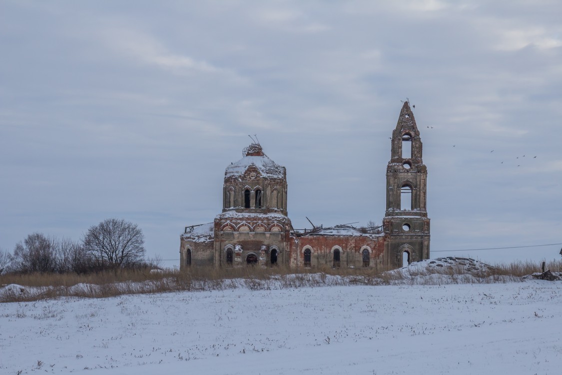 Церковь Михаила Архангела, Новотишевое (Александро-Невский район, Рязанская область). фасады, Вид с севера