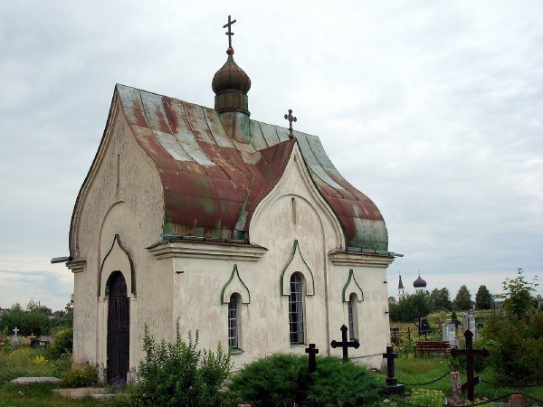 Вевис (Vievis). Церковь Всех Святых, в земле Российской просиявших. общий вид в ландшафте