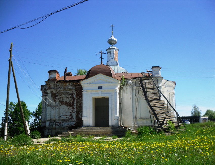 Церковь Входа Господня в Иерусалим, Насадка (Кунгурский район и г. Кунгур, Пермский край). фасады, вид с западной стороны