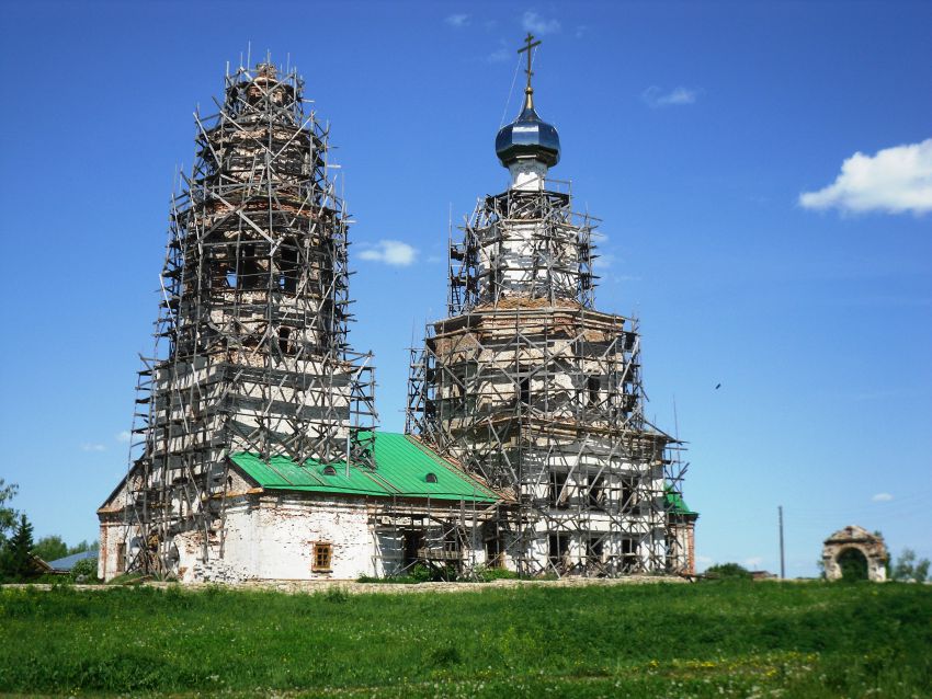 Церковь Преображения Господня, Каширино (Кунгурский район и г. Кунгур, Пермский край). фасады