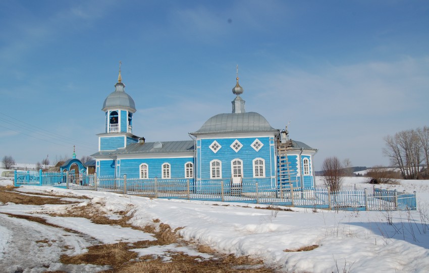 Кособаново. Церковь Алексия, митрополита Московского. общий вид в ландшафте