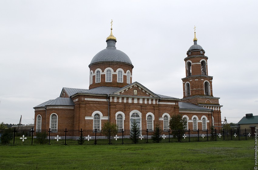 Плеханово. Церковь Николая Чудотворца. общий вид в ландшафте, фото сайта rustemple.narod.ru