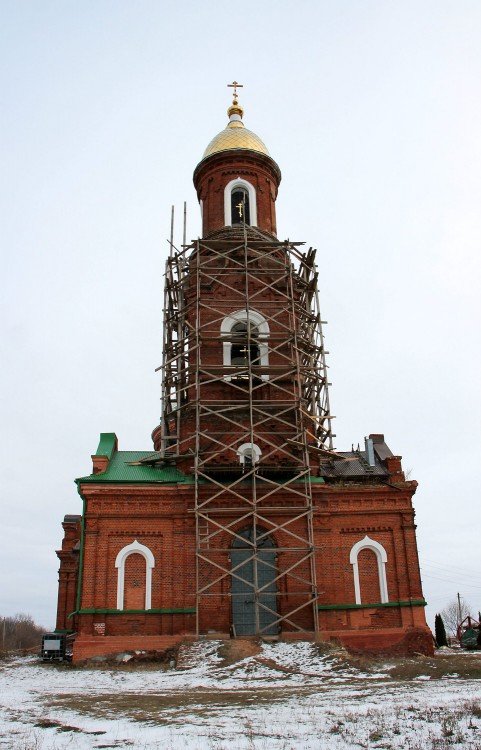 Средняя Лукавка. Церковь Космы и Дамиана. фасады, колокольня