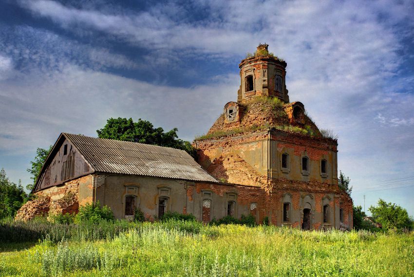 Еропкино. Церковь Казанской иконы Божией Матери. фасады