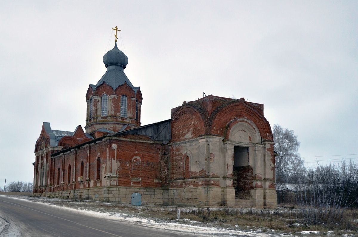 фасады. Церковь Михаила Архангела и Илии Пророка, Архангельское (Елецкий район и г. Елец, Липецкая область)