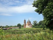 Церковь Воскресения Христова, Вид из-за пруда<br>, Кудрявщино, Данковский район, Липецкая область