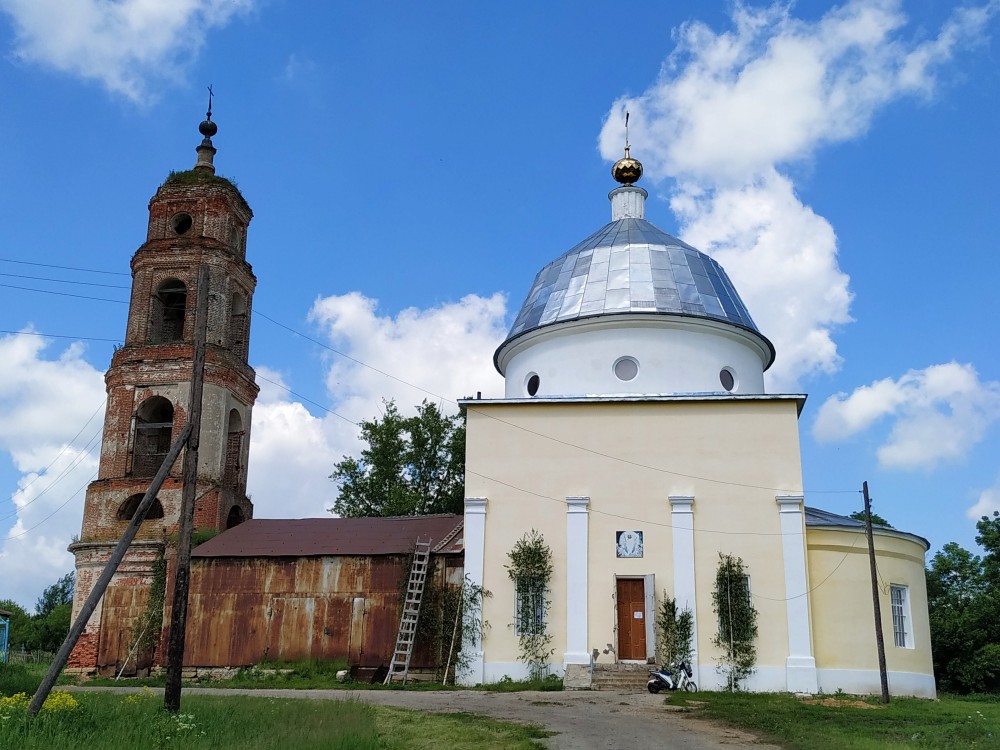 Церковь Воскресения Христова, Кудрявщино (Данковский район, Липецкая область). фасады