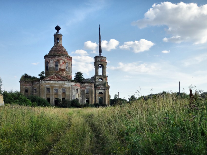 Скородное. Церковь Вознесения Господня. фасады, Вид с севера