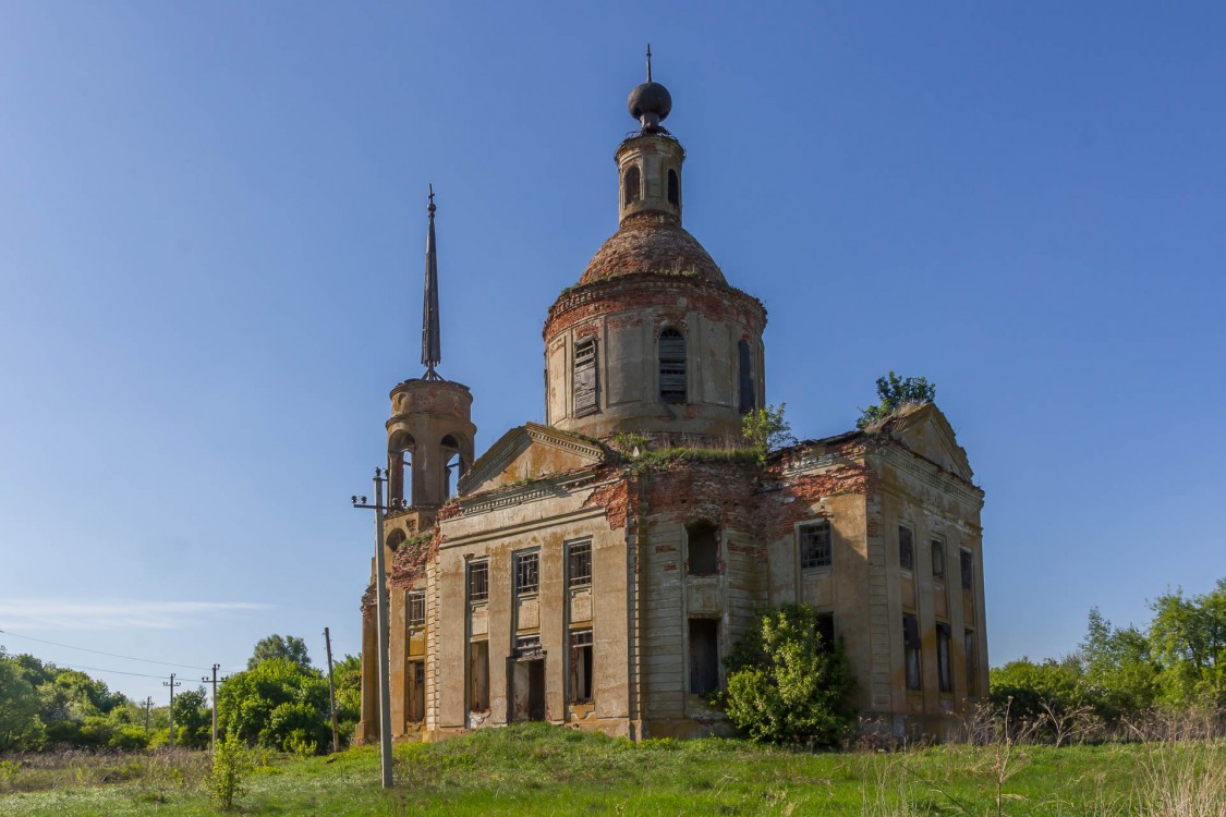Церковь Вознесения Господня, Скородное (Данковский район, Липецкая область). фасады, Вид с юго-востока