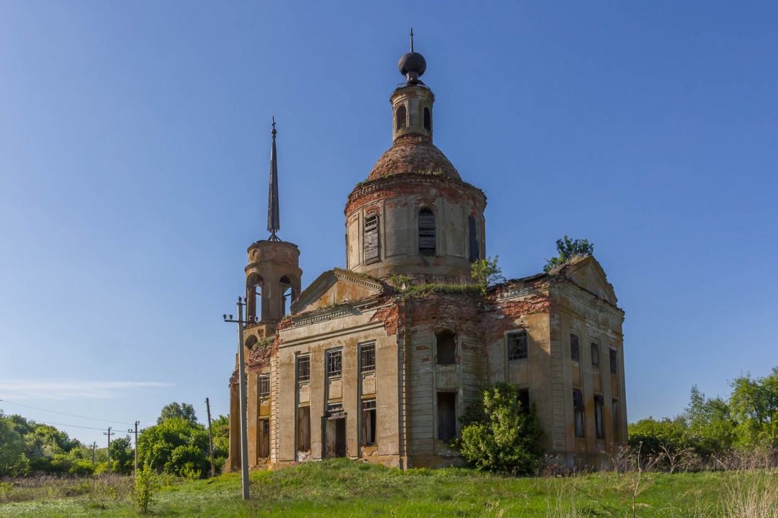 Скородное. Церковь Вознесения Господня. фасады, Вид с юго-востока