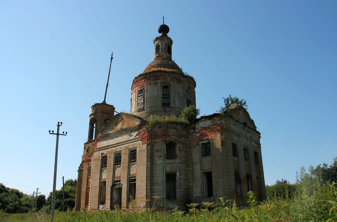 Церковь Вознесения Господня, Скородное (Данковский район, Липецкая область). фасады, вид с юго-востока