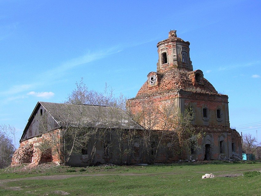 Еропкино. Церковь Казанской иконы Божией Матери. фасады, вид с юга