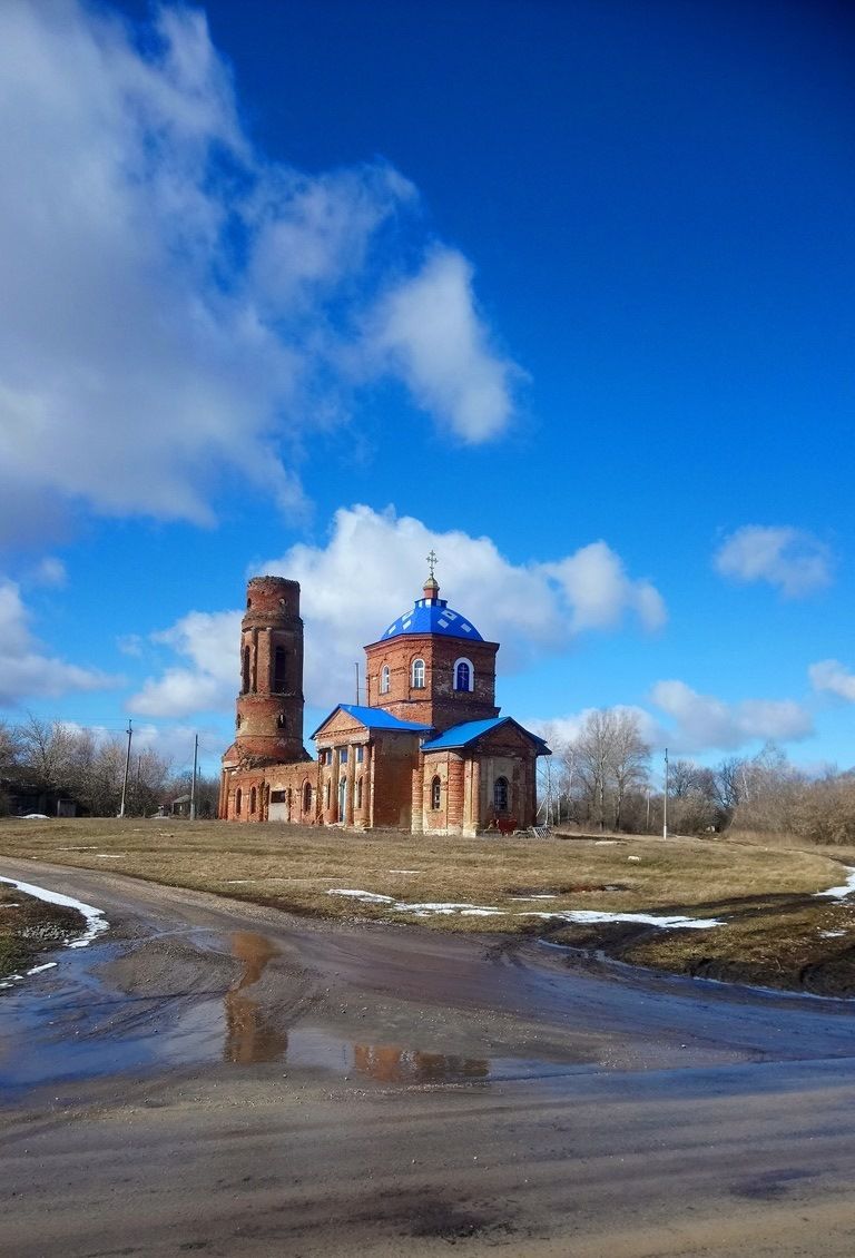Церковь Казанской иконы Божией Матери, Слепуха (Долгоруковский район, Липецкая область). фасады