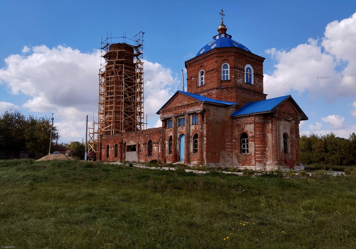 Церковь Казанской иконы Божией Матери, Слепуха (Долгоруковский район, Липецкая область). фасады