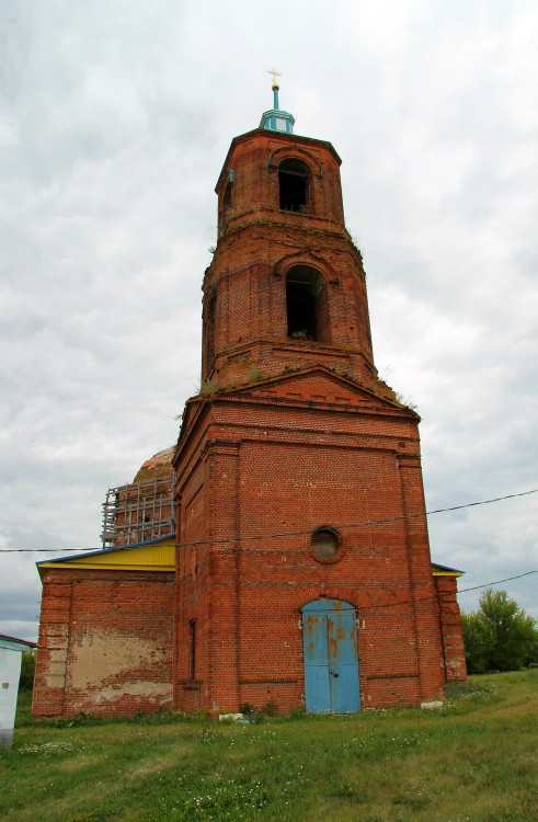 Церковь Покрова Пресвятой Богородицы, Голиково (Елецкий район и г. Елец, Липецкая область). фасады, колокольня