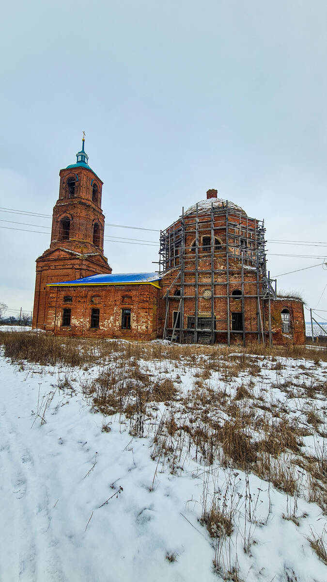 Церковь Покрова Пресвятой Богородицы, Голиково (Елецкий район и г. Елец, Липецкая область). документальные фотографии
