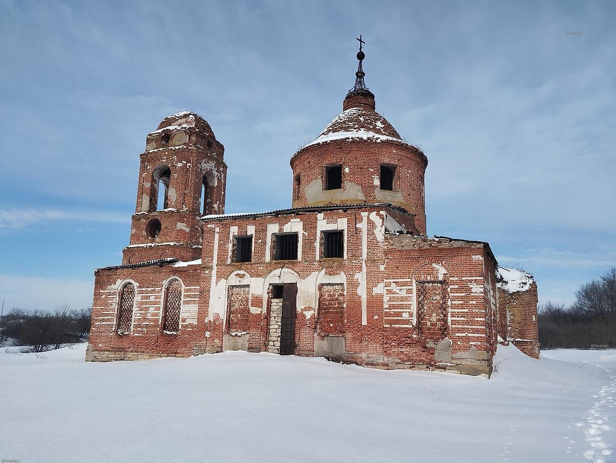 фасады. Церковь Троицы Живоначальной, Крутое (Елецкий район и г. Елец, Липецкая область)