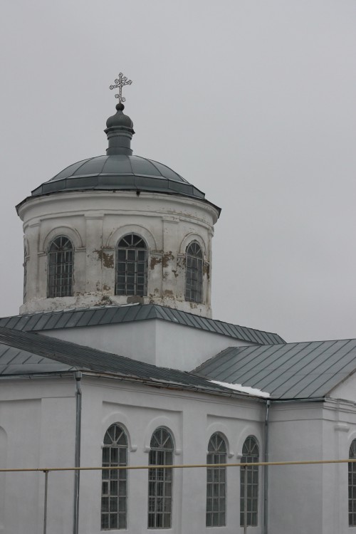 Церковь Троицы Живоначальной, Гнилуша (Задонский район, Липецкая область). общий вид в ландшафте
