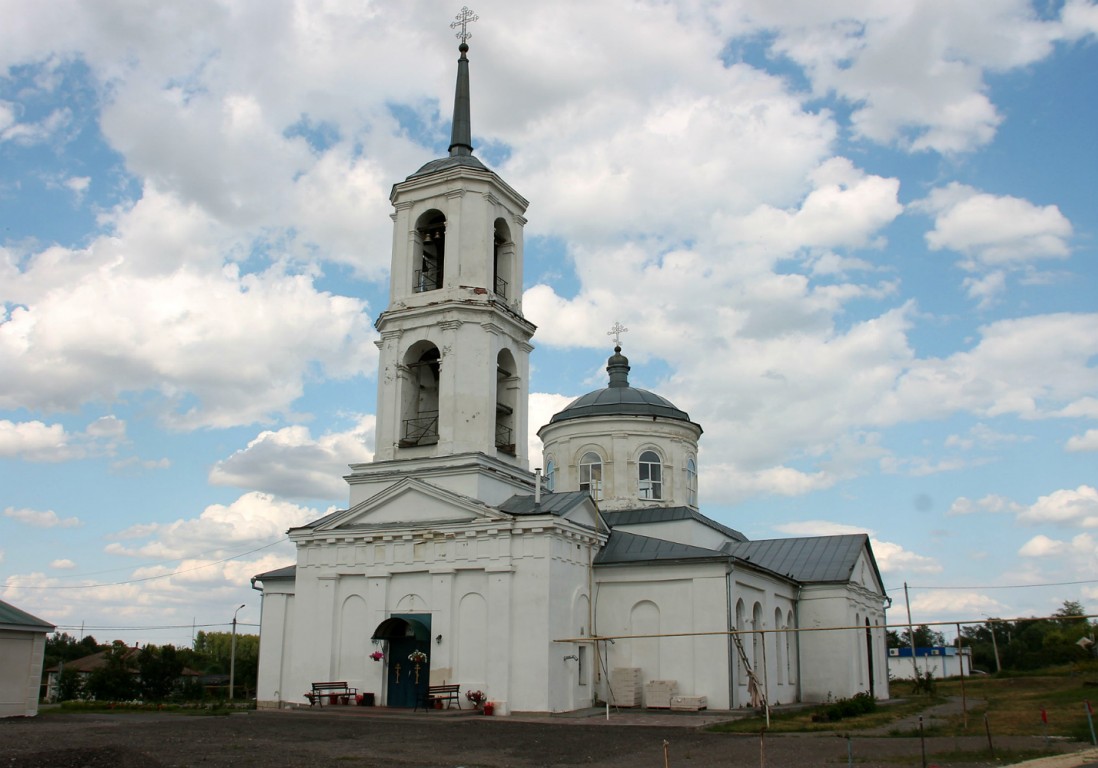 Гнилуша. Церковь Троицы Живоначальной. фасады, Вид с юго-запада