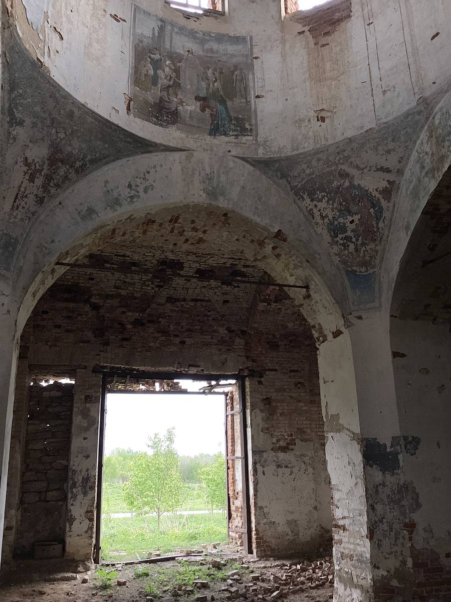 Основной объем, вид с севера, интерьер и убранство. Церковь иконы Божией Матери 