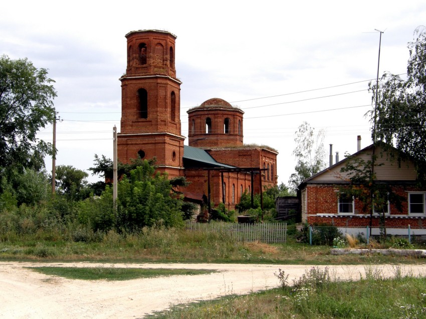 Церковь Александра Невского, Ериловка (Елецкий район и г. Елец, Липецкая область). общий вид в ландшафте