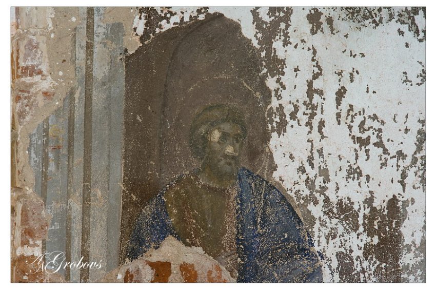 Церковь Николая Чудотворца, Тюгаево (Комсомольский район, Ивановская область). интерьер и убранство, фрагмент росписи храма