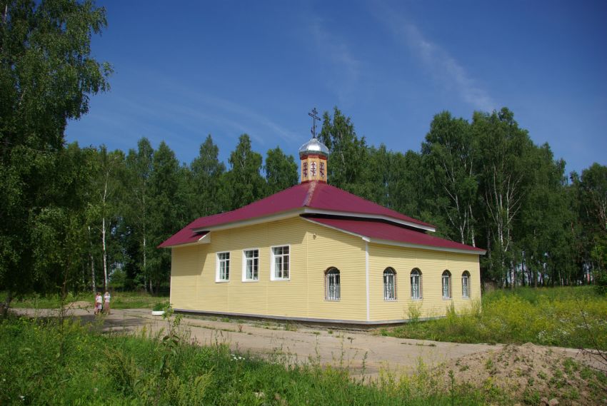 Церковь Илии Пророка, Шайковка (Кировский район, Калужская область). общий вид в ландшафте