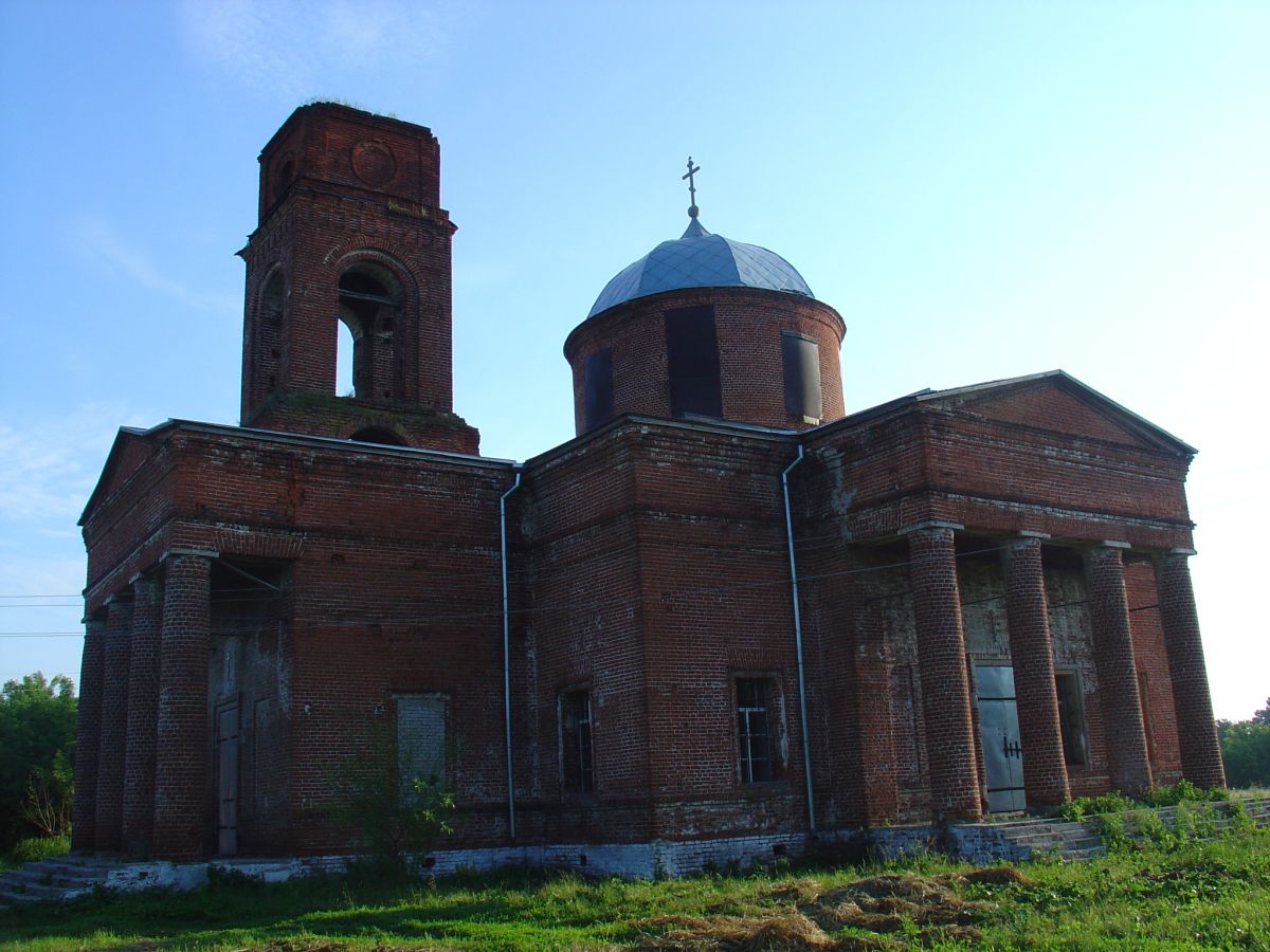 Церковь Сергия Радонежского, Сланское (Лев-Толстовский район, Липецкая область). фасады