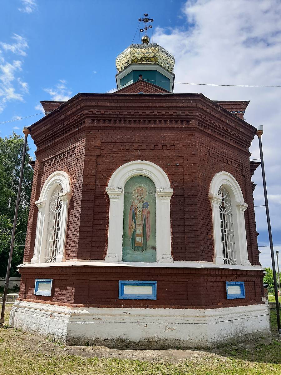 фасады. Церковь Николая Чудотворца, Острый Камень (Лев-Толстовский район, Липецкая область)