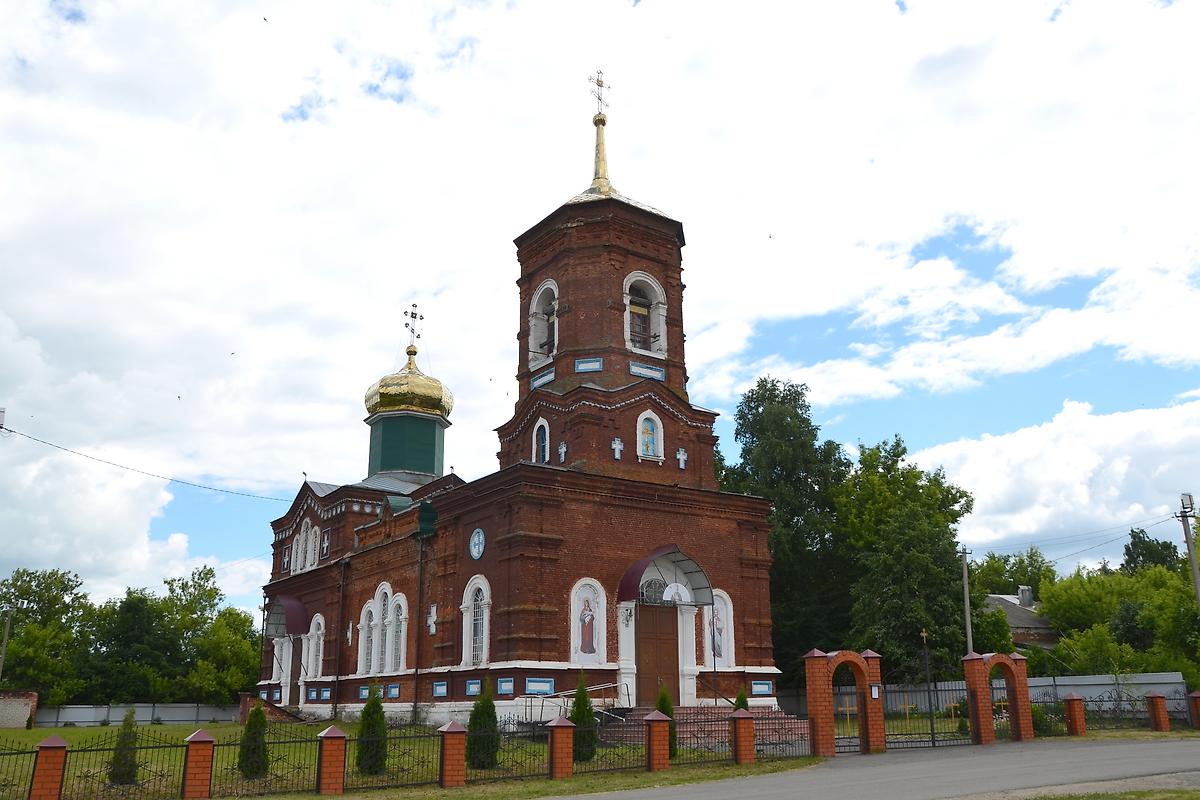 фасады. Церковь Николая Чудотворца, Острый Камень (Лев-Толстовский район, Липецкая область)