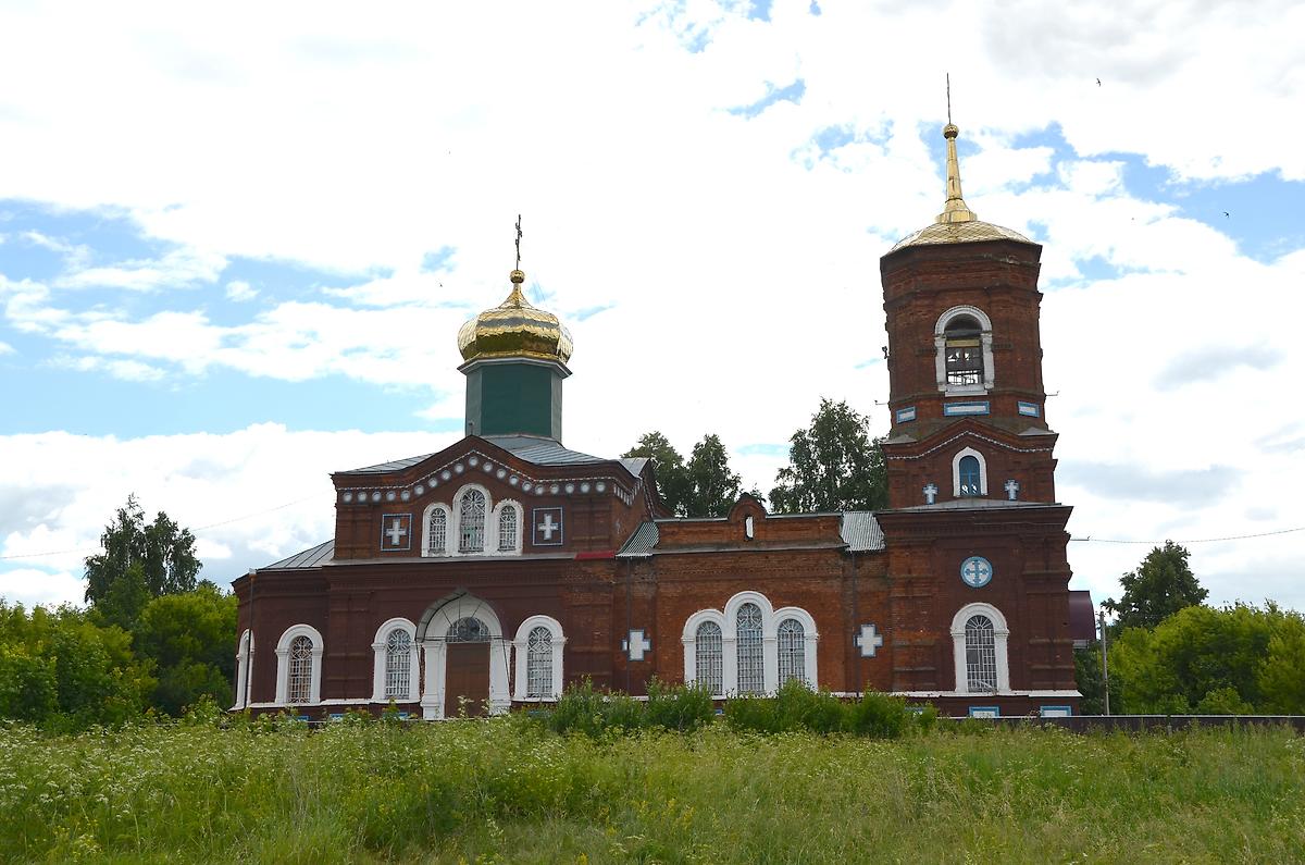 фасады. Церковь Николая Чудотворца, Острый Камень (Лев-Толстовский район, Липецкая область)