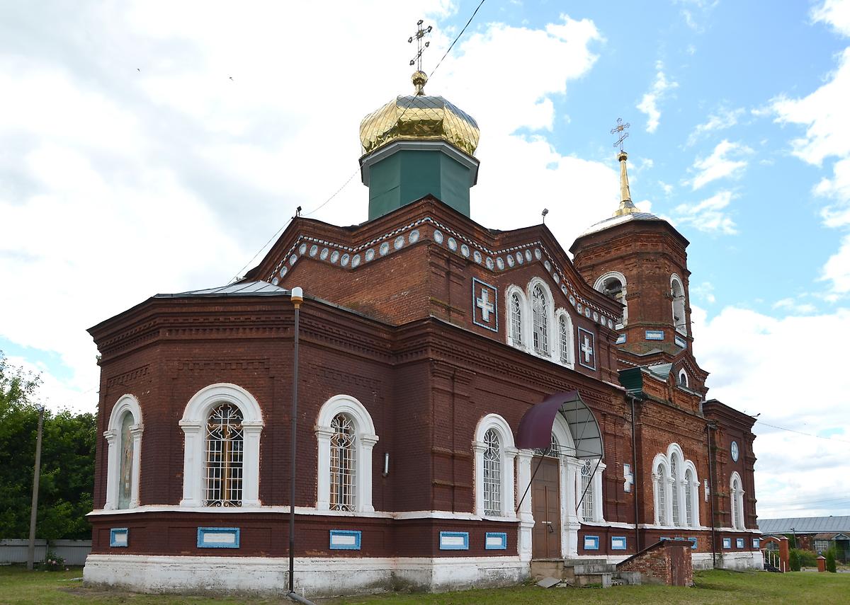 фасады. Церковь Николая Чудотворца, Острый Камень (Лев-Толстовский район, Липецкая область)