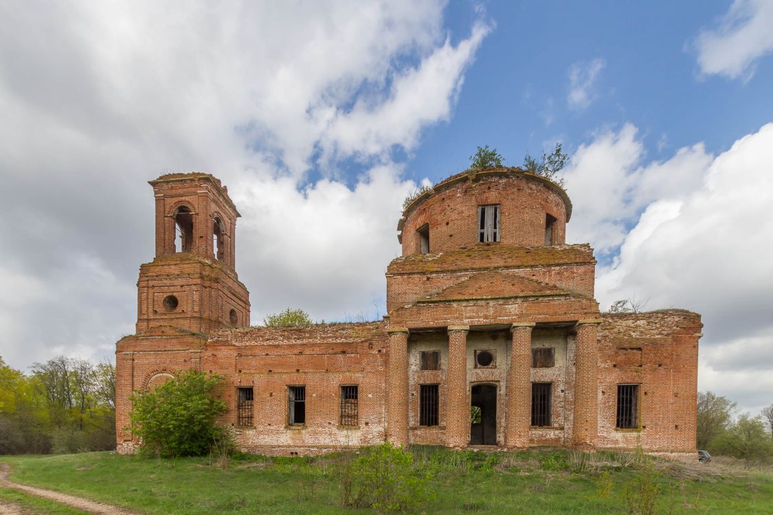 Павловское. Церковь Вознесения Господня. фасады, Южный фасад