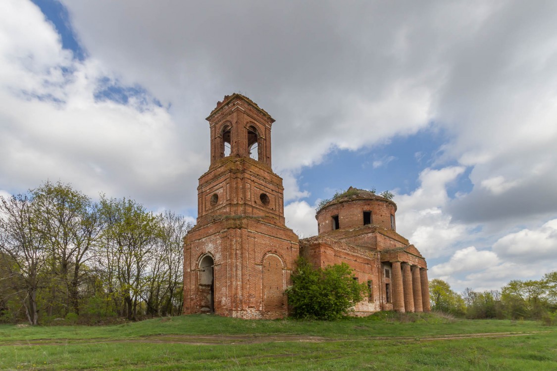 Церковь Вознесения Господня, Павловское (Лебедянский район, Липецкая область). фасады, Вид с юго-запада