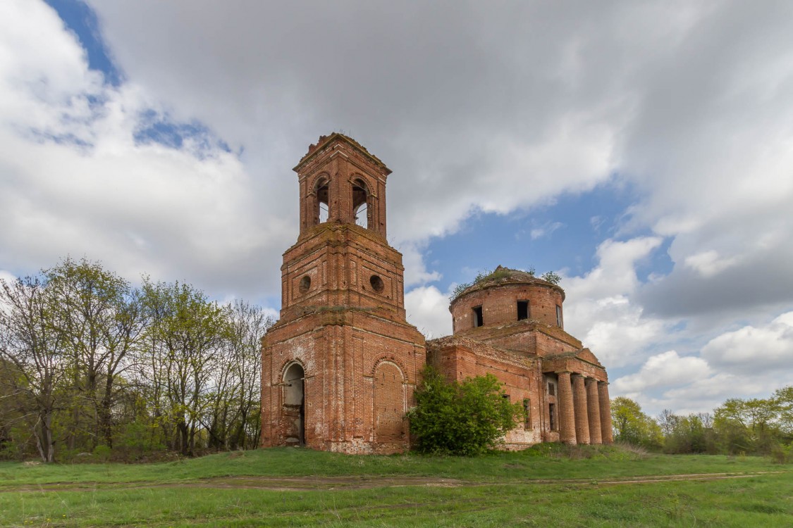 Павловское. Церковь Вознесения Господня. фасады, Вид с юго-запада