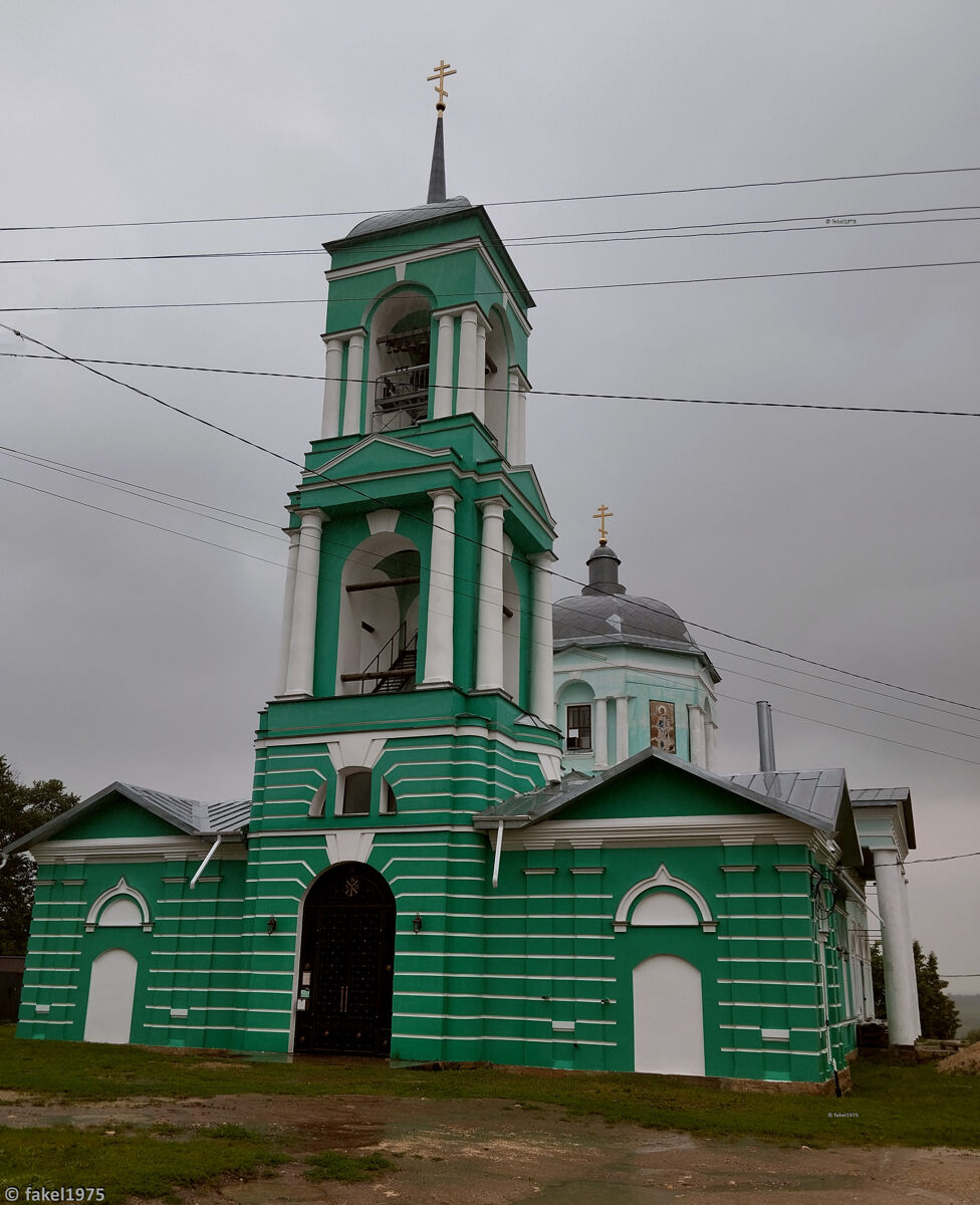 Церковь Троицы Живоначальной, Волотово (Лебедянский район, Липецкая область). общий вид в ландшафте