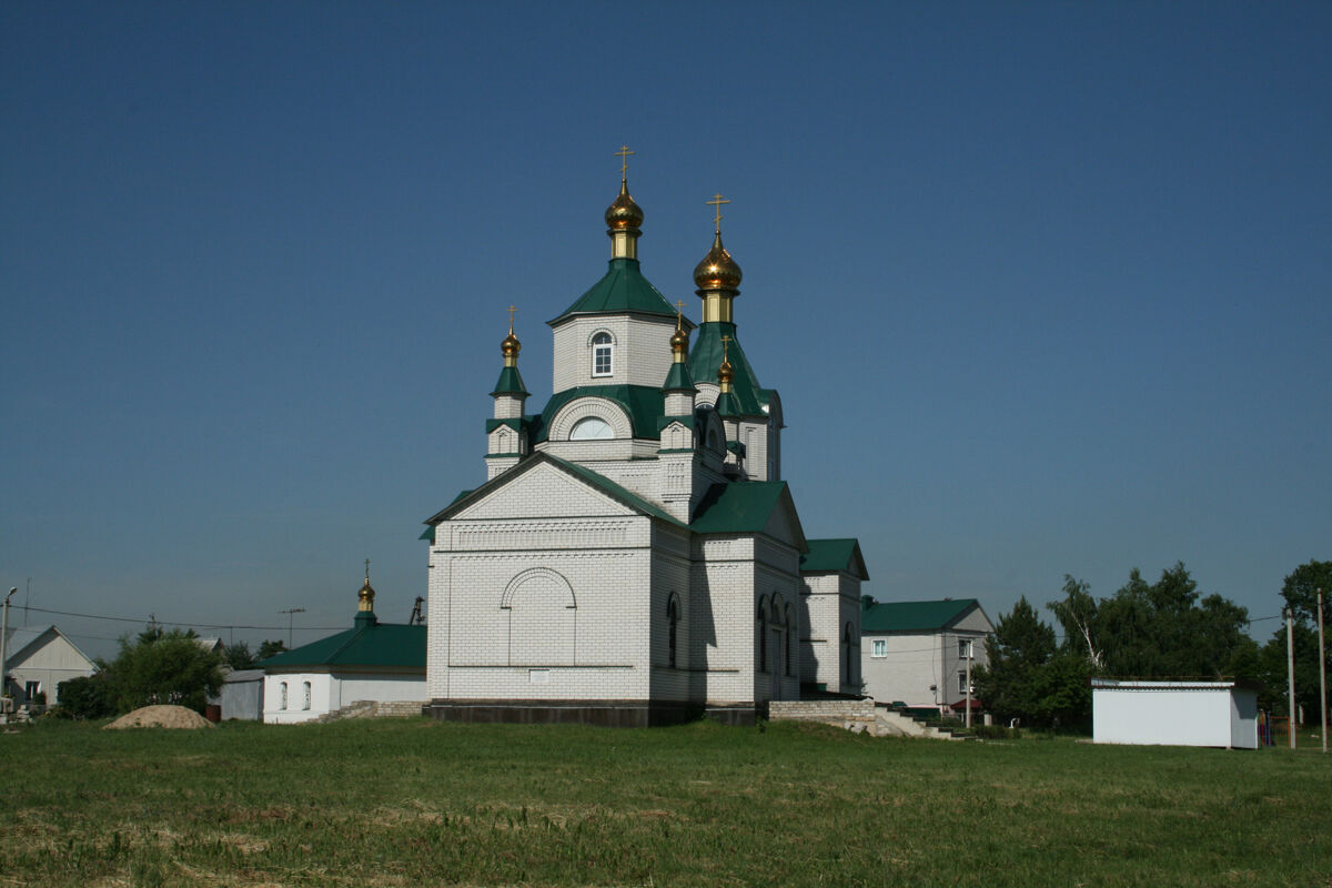 Церковь Михаила Архангела, Хрущевка (Липецкий район, Липецкая область). общий вид в ландшафте
