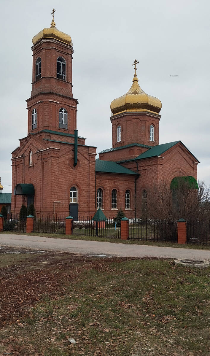 Церковь Михаила Архангела, Студеные Выселки (Липецкий район, Липецкая область). общий вид в ландшафте