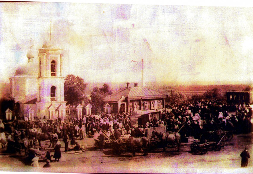 Церковь Казанской иконы Божией Матери (новая), Боринское (Липецкий район, Липецкая область). документальные фотографии, Праздник Казанской иконы Божией Матери с.Боринское, 4 ноября 1930 год.