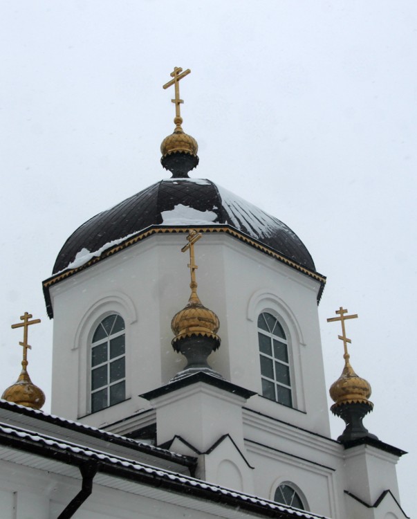 Боринское. Церковь Казанской иконы Божией Матери. фасады, купол