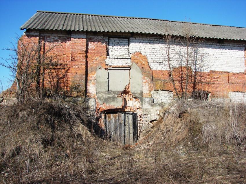 Избичня. Церковь Димитрия Солунского. архитектурные детали, Вход в склеп