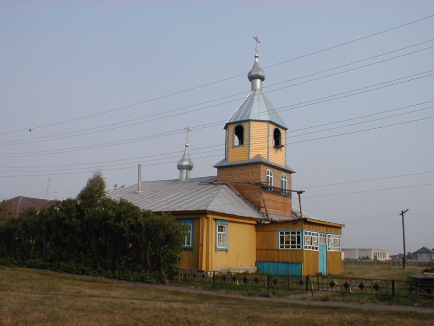 Курташки. Церковь Николая Чудотворца. общий вид в ландшафте