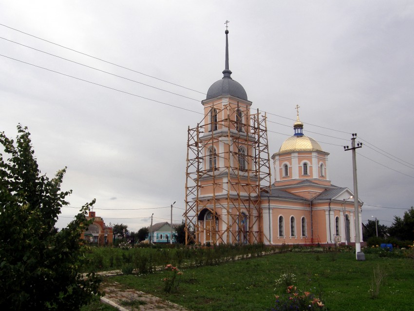 Церковь Рождества Пресвятой Богородицы, Ленино (Романово) (Липецкий район, Липецкая область). фасады