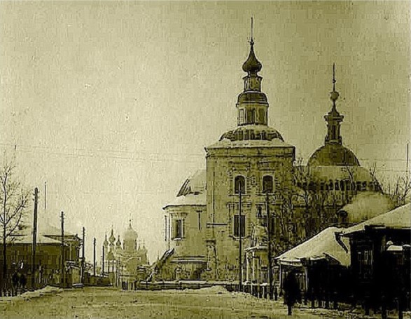 Воскресенская церковь. Начало XX в., архивная фотография. Церковь Воскресения Христова, Юрьев-Польский (Юрьев-Польский район, Владимирская область)