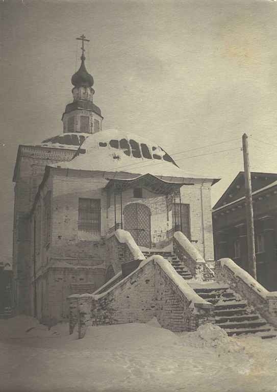 Воскресенская церковь. Начало XX в., архивная фотография. Церковь Воскресения Христова, Юрьев-Польский (Юрьев-Польский район, Владимирская область)