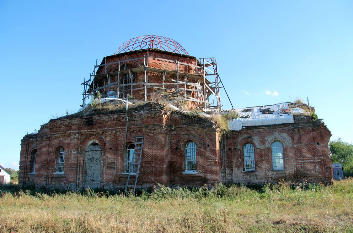 Церковь Казанской иконы Божией Матери, Богородицкое (Добринский район, Липецкая область). фасады, вид с северной стороны