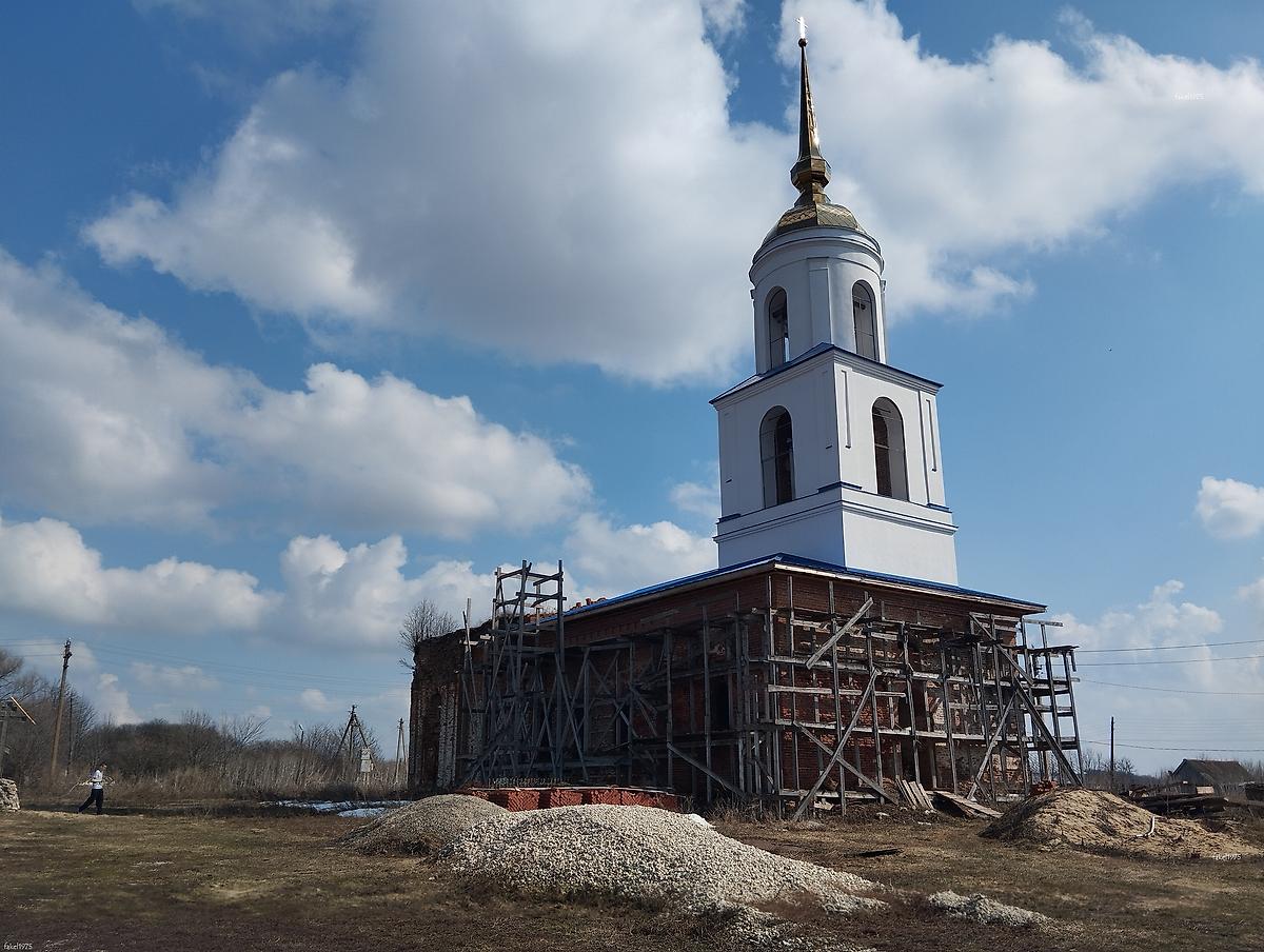 документальные фотографии. Церковь Покрова Пресвятой Богородицы, Телегино (Становлянский район, Липецкая область)